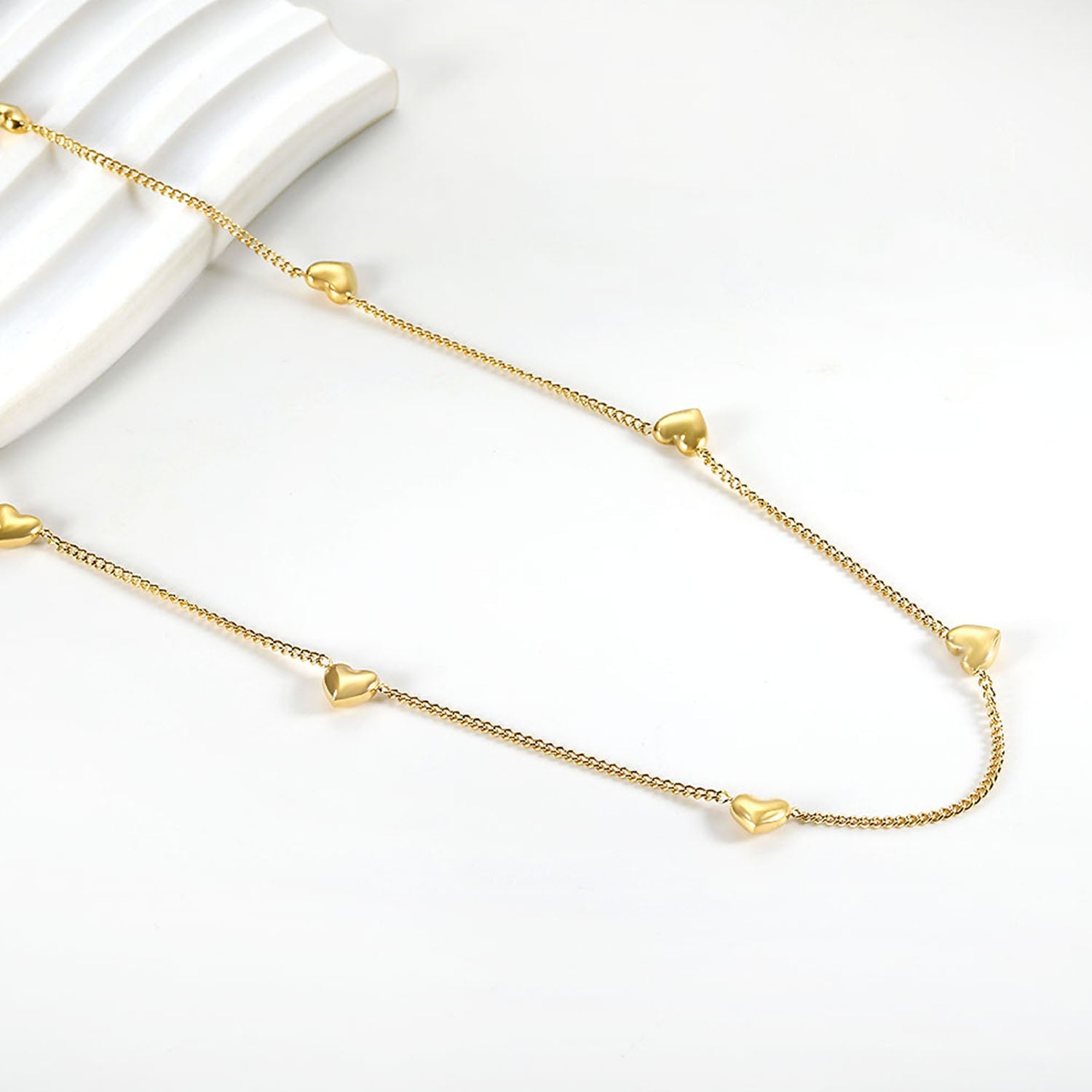 Heart drop necklace - Aevum.accessories#hypoallergenicjewelry#Heart drop necklace - Aevum.accessories