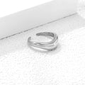 Silver Arc Statement ring - Aevum.accessorieshypoallergenicjewelry